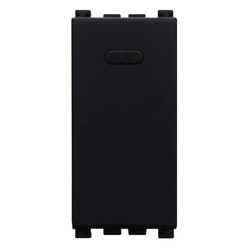 Interruttore 1P 16A Unipolare Colore Nero Compatibile Con Vimar Arke