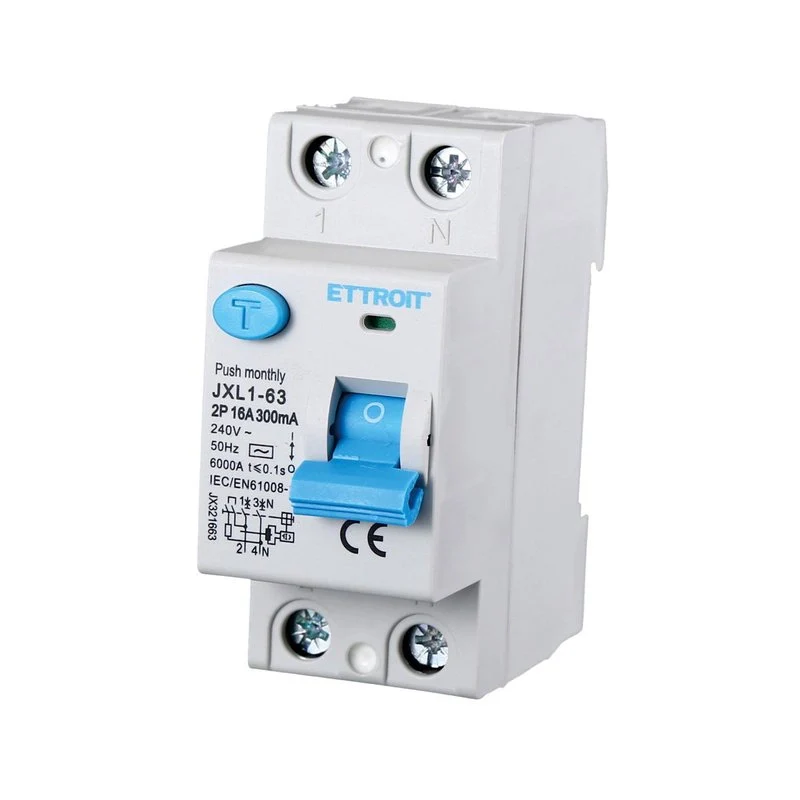 Interruttore Differenziale Puro 2P 16A 6kA 300mA 220V Salvavita Differenziale Occupa 2 Moduli DIN - Image 2