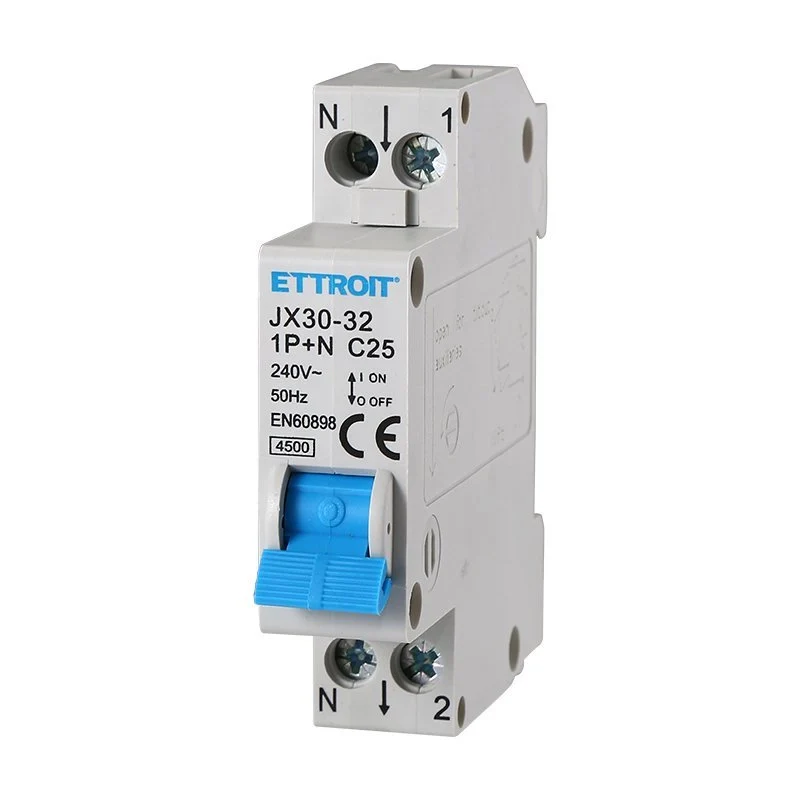 Interruttore Magnetotermico Automatico 1P+N 25A 4500A 220V Salvavita Stotz Occupa 1 Modulo DIN