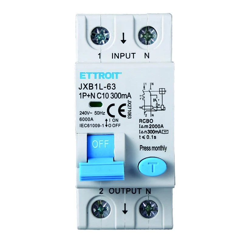 Interruttore Magnetotermico Differenziale 1P+N 10A 6KA 300mA 220V Occupa 2 Moduli DIN - Image 2
