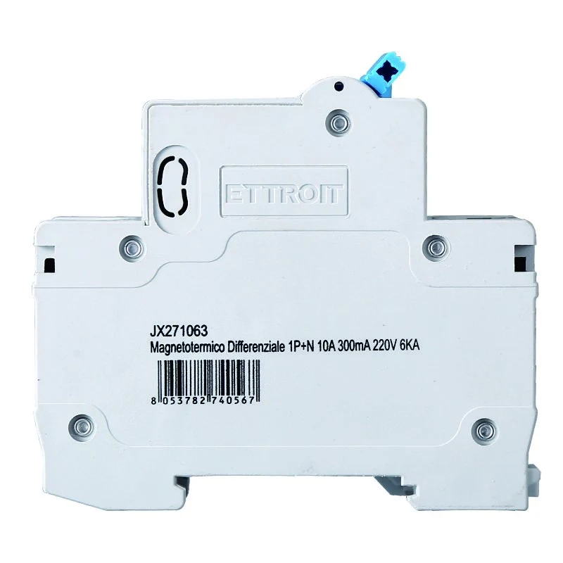 Interruttore Magnetotermico Differenziale 1P+N 10A 6KA 300mA 220V Occupa 2 Moduli DIN - Image 3