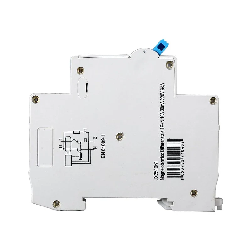 Interruttore Magnetotermico Differenziale 1P+N 10A 6KA 30mA 220V Occupa 1 Modulo DIN - Image 3
