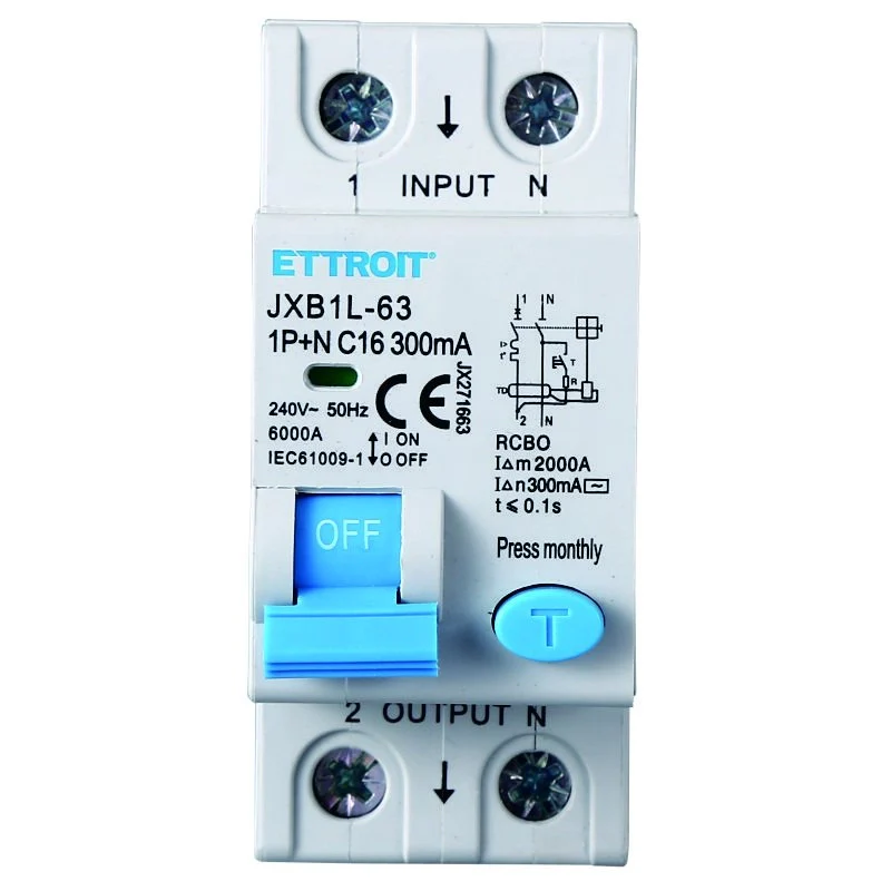 Interruttore Magnetotermico Differenziale 1P+N 16A 6KA 300mA 220V Occupa 2 Moduli DIN - Image 2