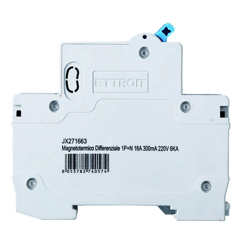 Interruttore Magnetotermico Differenziale 1P+N 16A 6KA 300mA 220V Occupa 2 Moduli DIN - Image 3