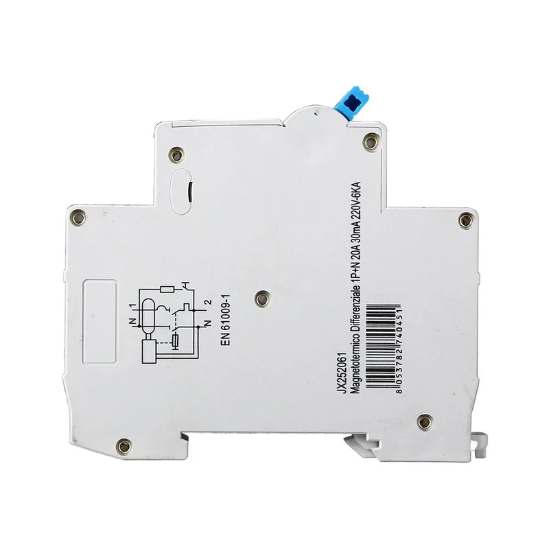 Interruttore Magnetotermico Differenziale 1P+N 20A 6KA 30mA 220V Occupa 1 Modulo DIN - Image 3
