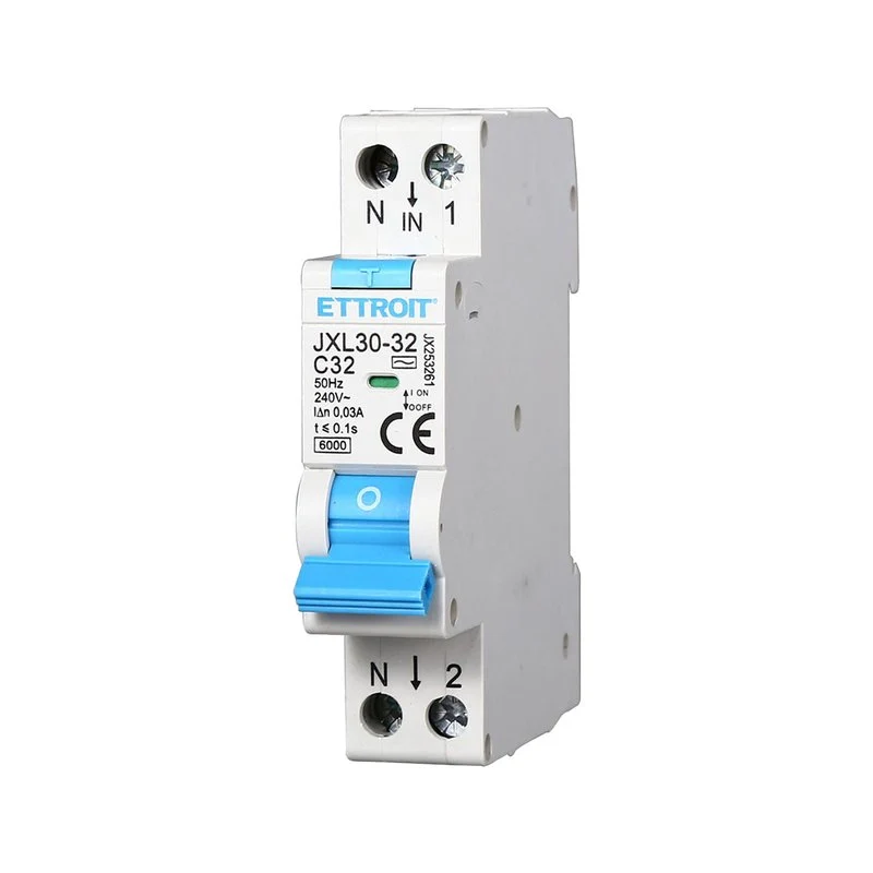 Interruttore Magnetotermico Differenziale 1P+N 32A 6KA 30mA 220V Occupa 1 Modulo DIN