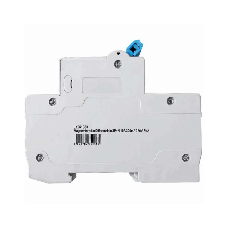 Interruttore Magnetotermico Differenziale 3P+N 10A 6KA 300mA 380V Occupa 4 Moduli DIN - Image 3