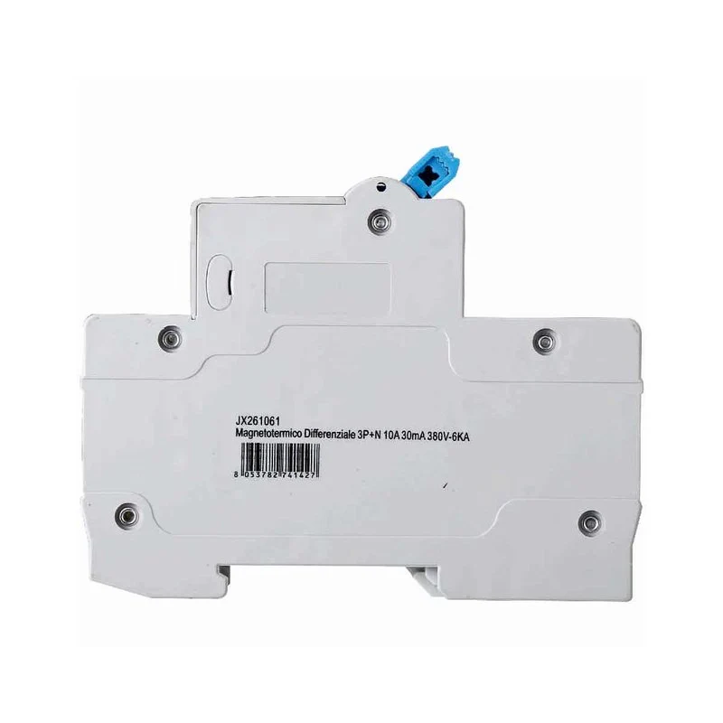 Interruttore Magnetotermico Differenziale 3P+N 10A 6KA 30mA 380V Occupa 4 Moduli DIN - Image 3