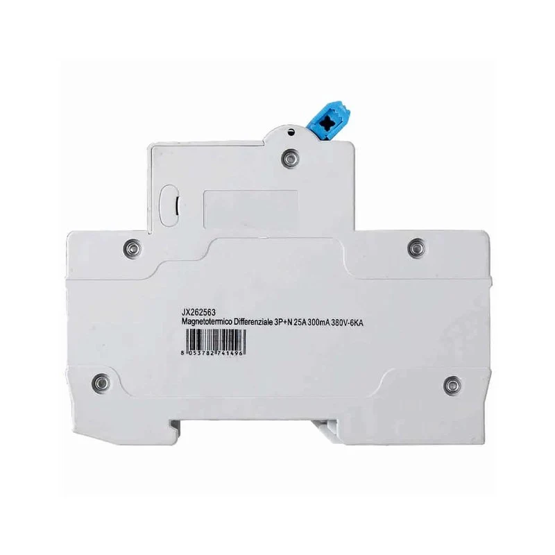 Interruttore Magnetotermico Differenziale 3P+N 25A 6KA 300mA 380V Occupa 4 Moduli DIN - Image 3