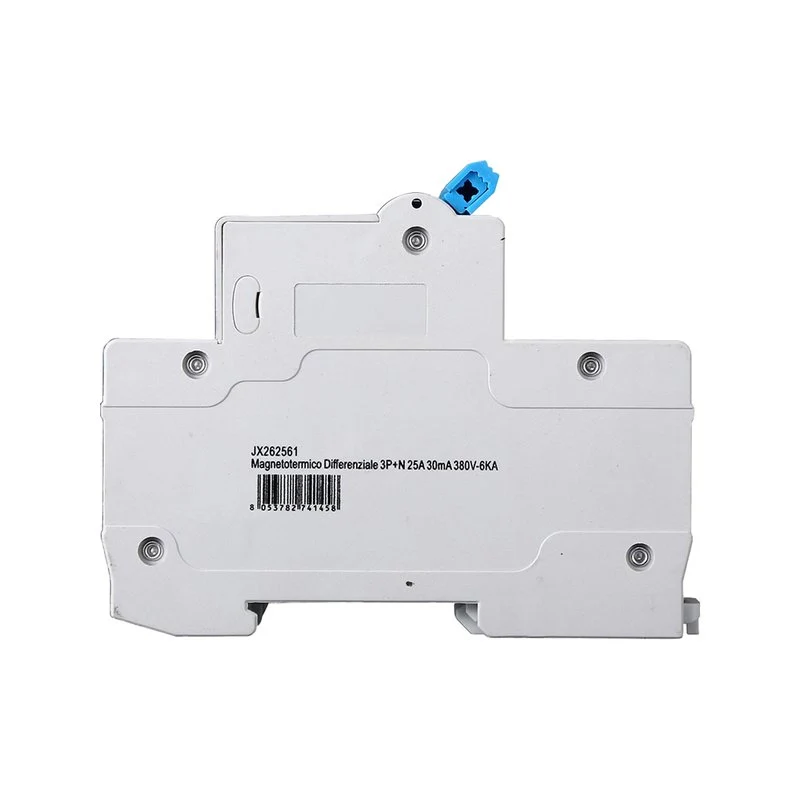 Interruttore Magnetotermico Differenziale 3P+N 25A 6KA 30mA 380V Occupa 4 Moduli DIN - Image 3