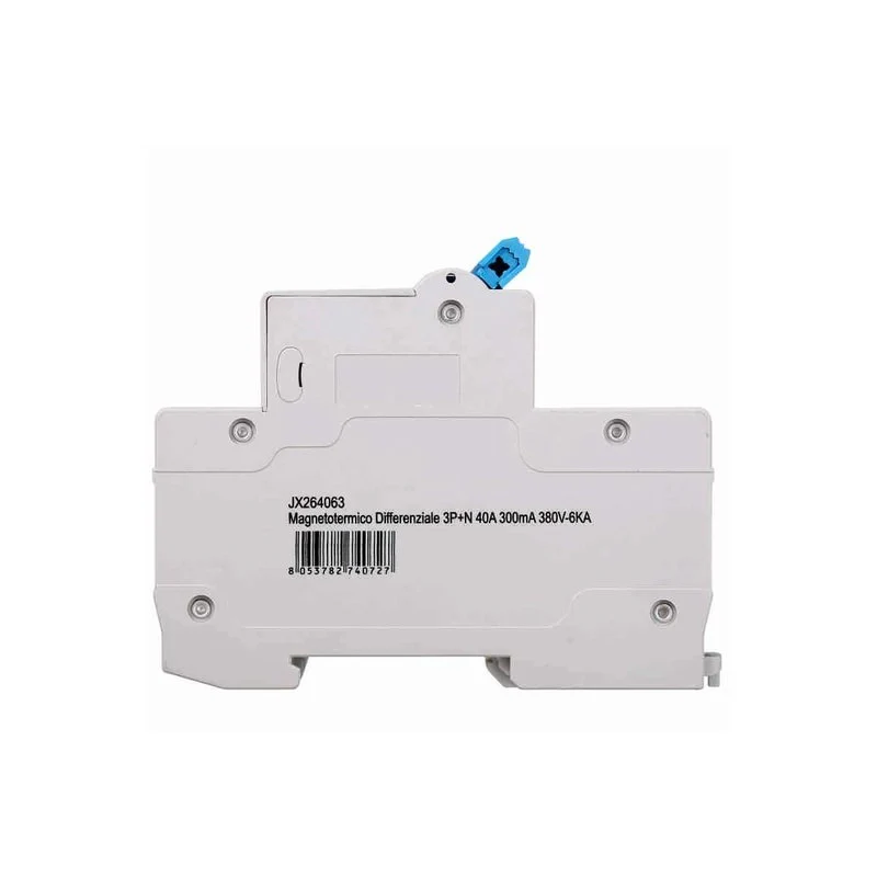Interruttore Magnetotermico Differenziale 3P+N 40A 6KA 300mA 380V Occupa 4 Moduli DIN - Image 2