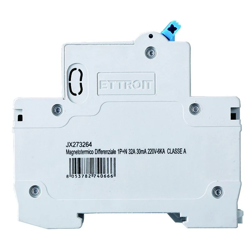 Interruttore Magnetotermico Differenziale Tipo A 1P+N 32A 6KA 30mA 220V Occupa 2 Moduli DIN - Image 3