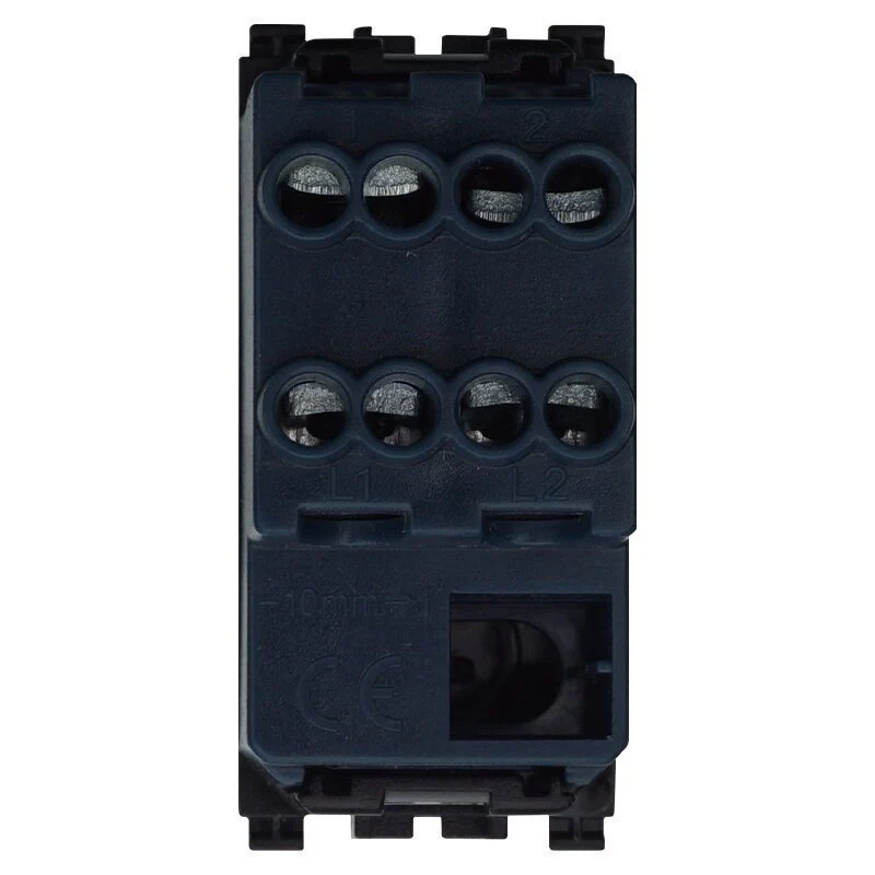 Invertitore 1P 16A Unipolare Colore Nero Compatibile Con Vimar Arke - Image 3