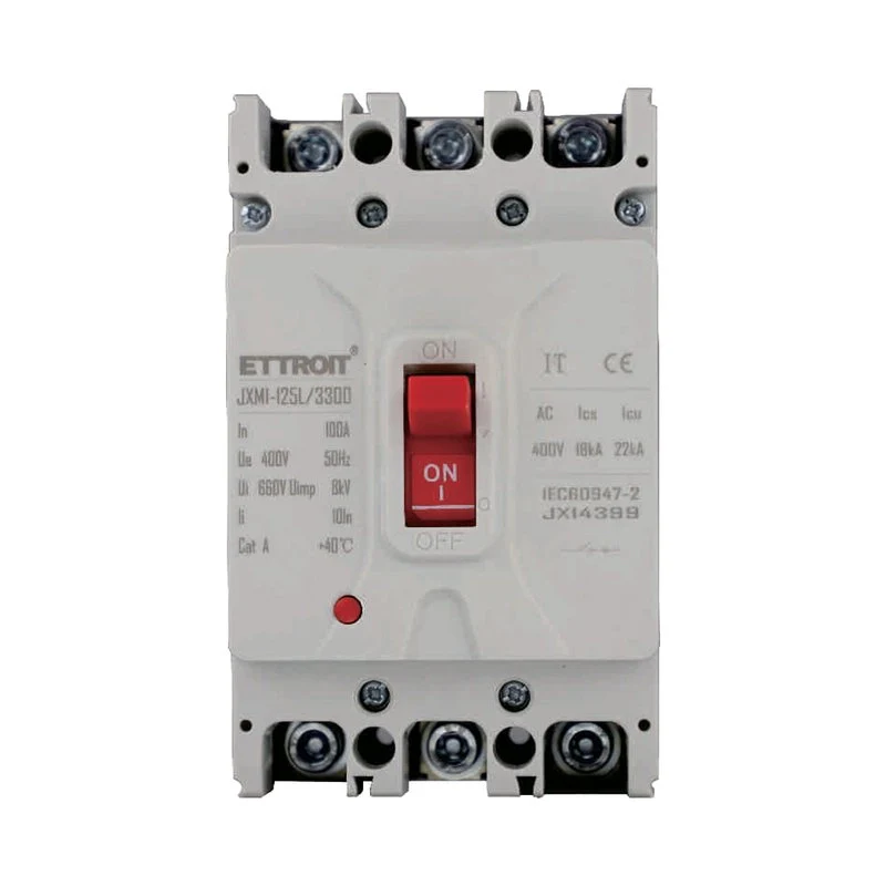 MCCB Interruttori Scatolati Magnetotermici 3P 22kA 100A AC 400V IP20 IEC60947-2