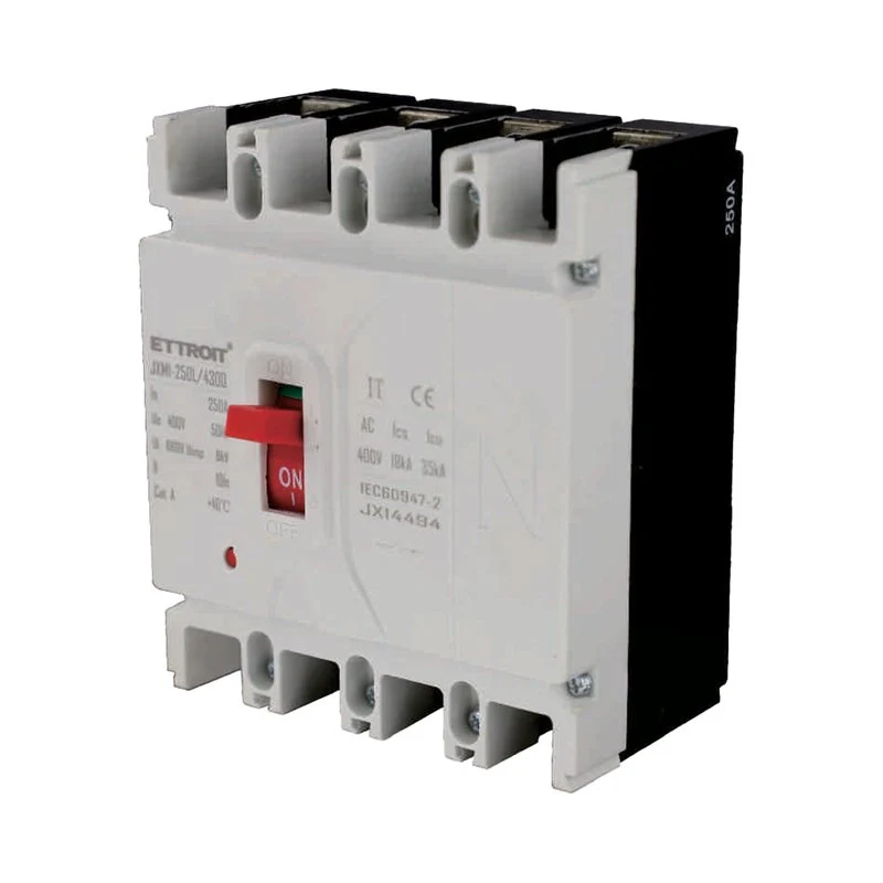 MCCB Interruttori Scatolati Magnetotermici 4P 22kA 250A AC 400V IP20 IEC60947-2 - Image 3