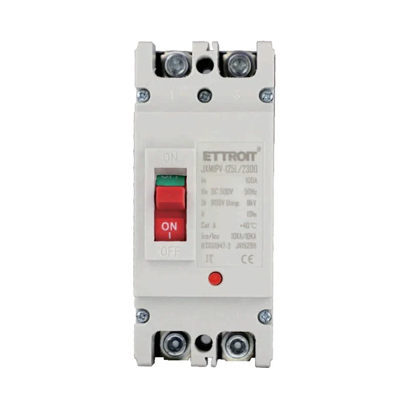 MCCB Interruttori Scatolati Magnetotermici DC Fotovoltaico 2P 10kA 100A DC 500V IP20 IEC60947-2