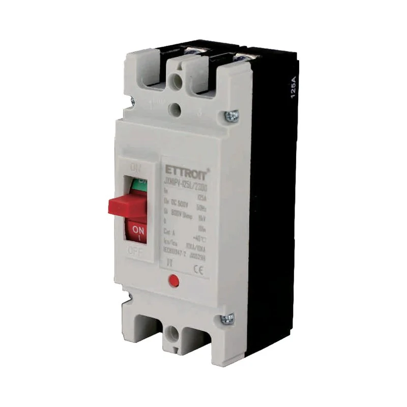 MCCB Interruttori Scatolati Magnetotermici DC Fotovoltaico 2P 10kA 125A DC 500V IP20 IEC60947-2 - Image 3