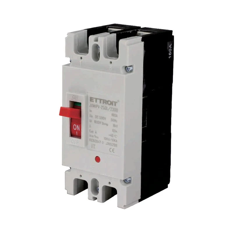 MCCB Interruttori Scatolati Magnetotermici DC Fotovoltaico 2P 10kA 160A DC 500V IP20 IEC60947-2 - Image 3