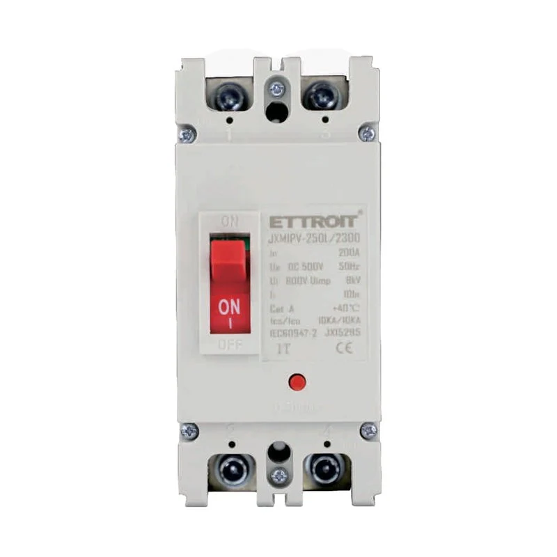 MCCB Interruttori Scatolati Magnetotermici DC Fotovoltaico 2P 10kA 200A DC 500V IP20 IEC60947-2