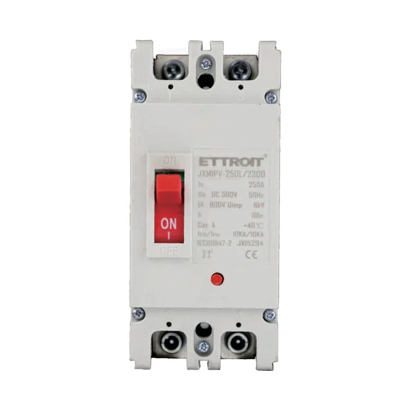 MCCB Interruttori Scatolati Magnetotermici DC Fotovoltaico 2P 10kA 250A DC 500V IP20 IEC60947-2