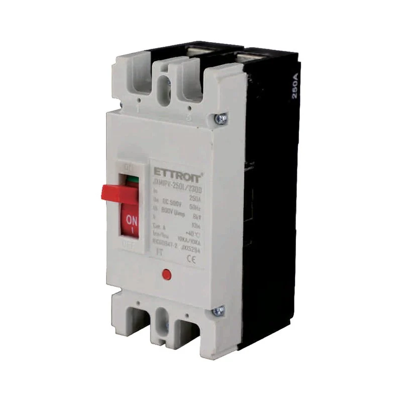 MCCB Interruttori Scatolati Magnetotermici DC Fotovoltaico 2P 10kA 250A DC 500V IP20 IEC60947-2 - Image 3