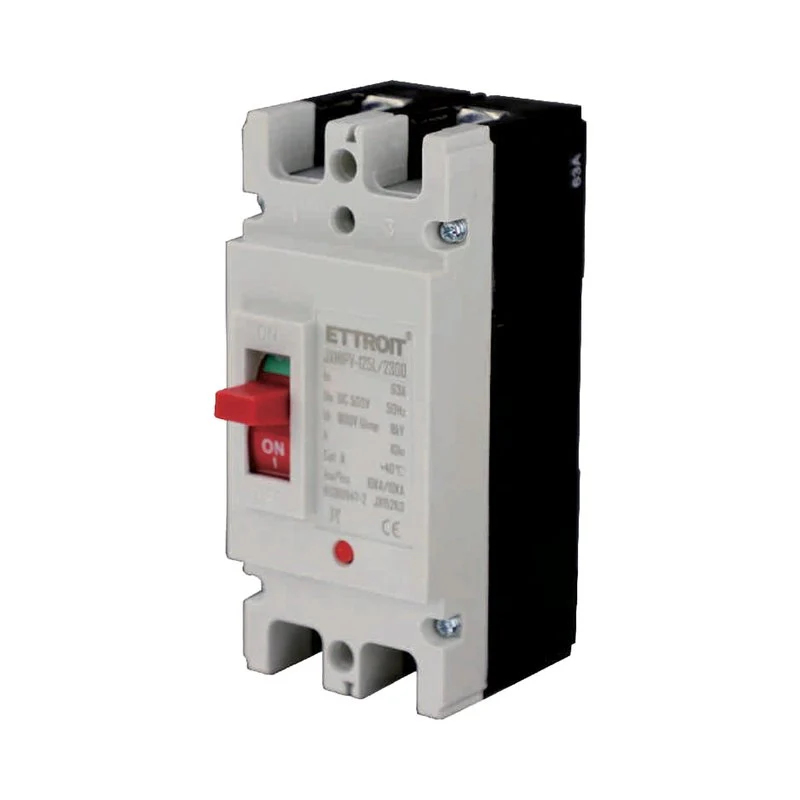 MCCB Interruttori Scatolati Magnetotermici DC Fotovoltaico 2P 10kA 63A DC 500V IP20 IEC60947-2 - Image 3