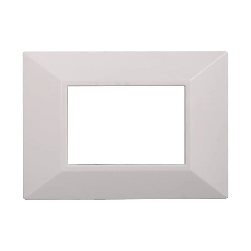 Placca Piramide Serie Moon 3P Colore Bianco Compatibile Con Bticino Axolute