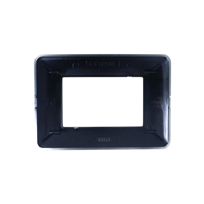 Placca Plastica Serie Solar 3P Colore Bianco Satinato Compatibile Con Bticino Matix - Image 2