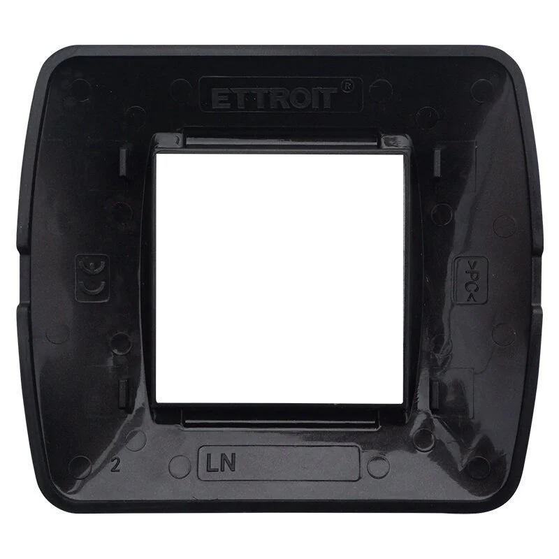 Placca Plastica Serie Space 2P Colore Bronzo Satinato Compatibile Con Bticino Living Light - Image 3
