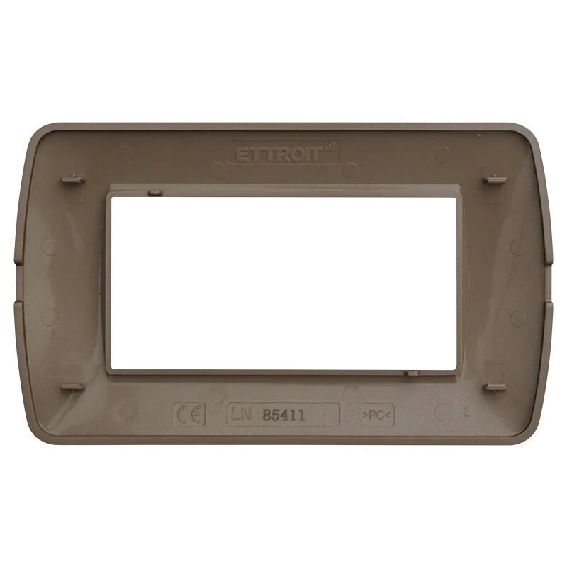 Placca Plastica Serie Space 4P Colore Oro Satinato Compatibile Con Bticino Living Light - Image 2