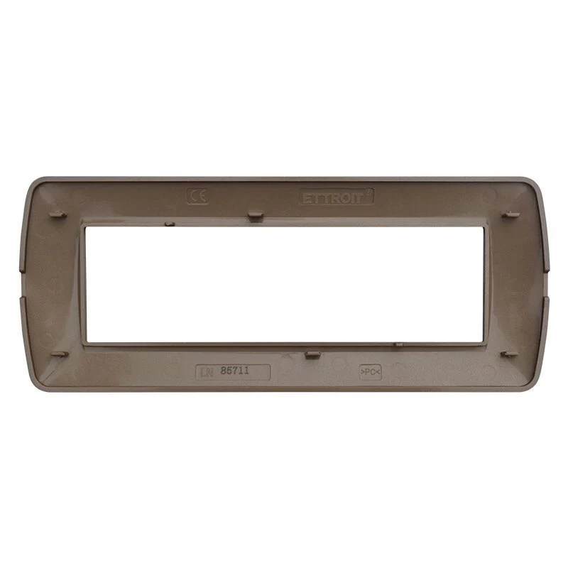 Placca Plastica Serie Space 7P Colore Oro Satinato Compatibile Con Bticino Living Light - Image 2