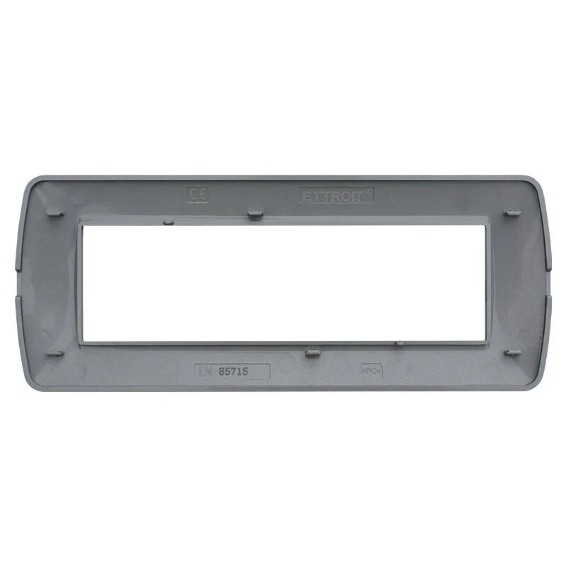 Placca Plastica Serie Space 7P Colore Silver Satinato Compatibile Con Bticino Living Light - Image 3