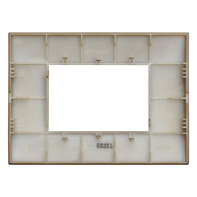 Placca Plastica Serie Venus 3P Colore Oro Compatibile Con Vimar Arke - Image 3