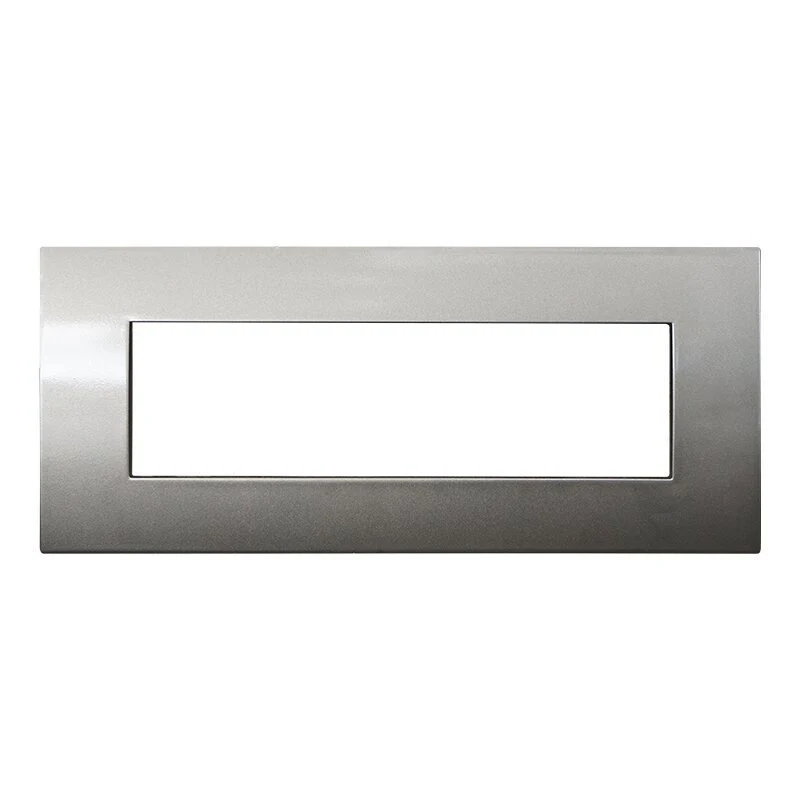 Placca Plastica Serie Venus 7P Colore Bronzo Compatibile Con Vimar Arke