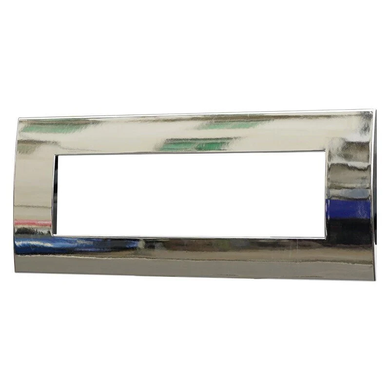 Placca Plastica Serie Venus 7P Colore Cromato Lucido Compatibile Con Vimar Arke - Image 3