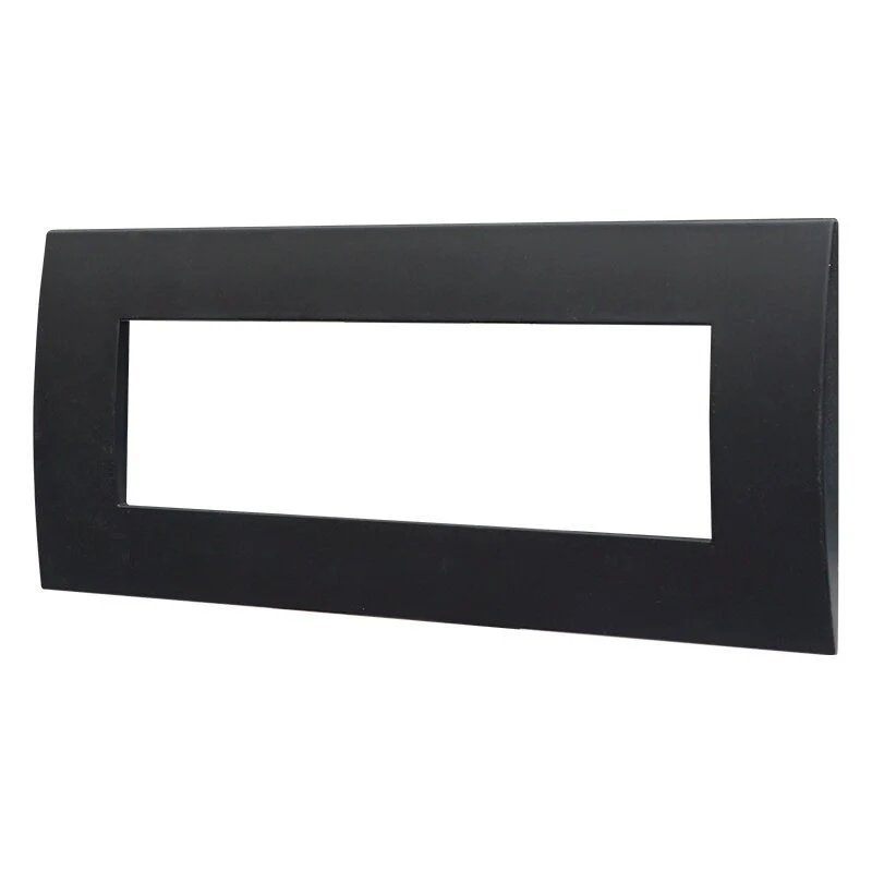 Placca Plastica Serie Venus 7P Colore Nero Compatibile Con Vimar Arke - Image 2