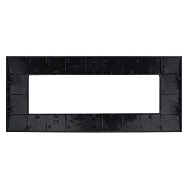 Placca Plastica Serie Venus 7P Colore Nero Compatibile Con Vimar Arke - Image 3