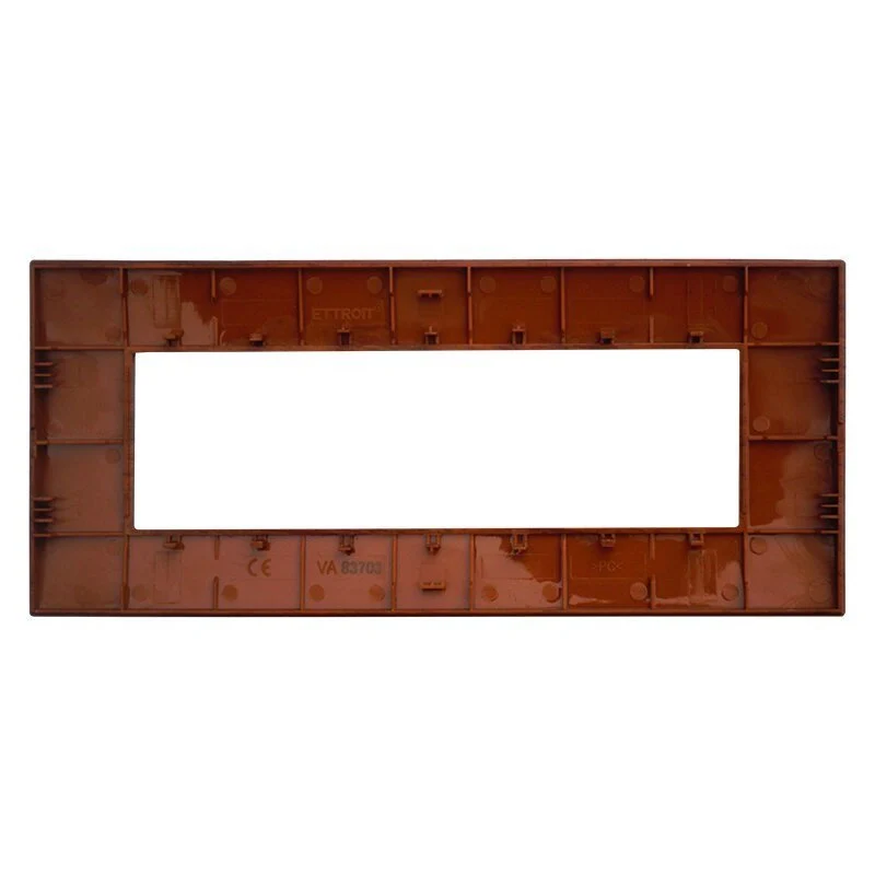 Placca Plastica Serie Venus 7P Colore Radica Compatibile Con Vimar Arke - Image 3