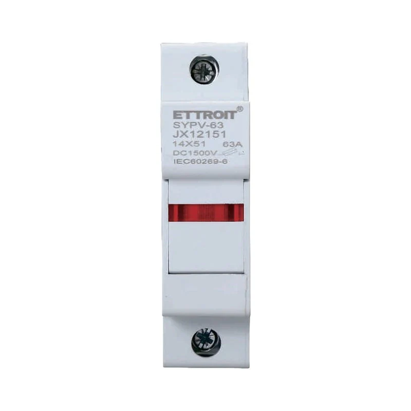 Portafusibile Modulare DC Fotovoltaico 1P 1M D14X51mm 63A DC 1000V IP20 IEC60269-6