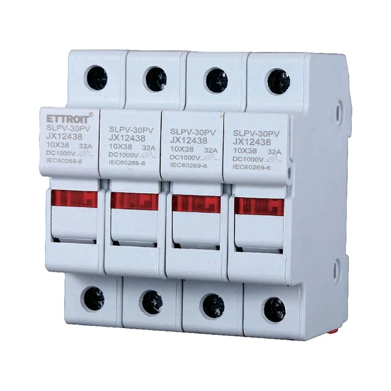 Portafusibile Modulare DC Fotovoltaico 4P 4M D10X38mm 32A DC 1000V IP20 IEC60269-6 - Image 3