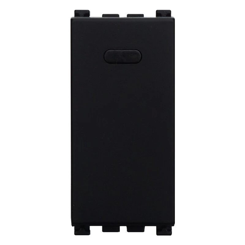 Pulsante 1P 16A Unipolare Colore Nero Compatibile Con Vimar Arke - Image 2