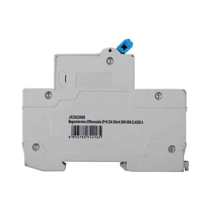 RCBO Interruttore Magnetotermico Differenziale Tipo A Curva C 3P+N 4M 6000A 300mA C20A AC 400V IP20 IEC61009-1 - Image 2