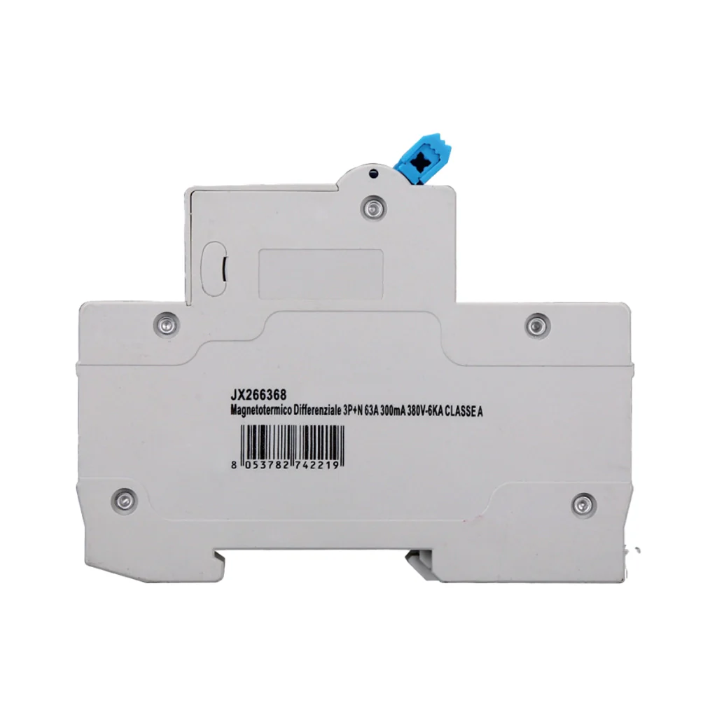 RCBO Interruttore Magnetotermico Differenziale Tipo A Curva C 3P+N 4M 6000A 300mA C63A AC 400V IP20 IEC61009-1 - Image 2