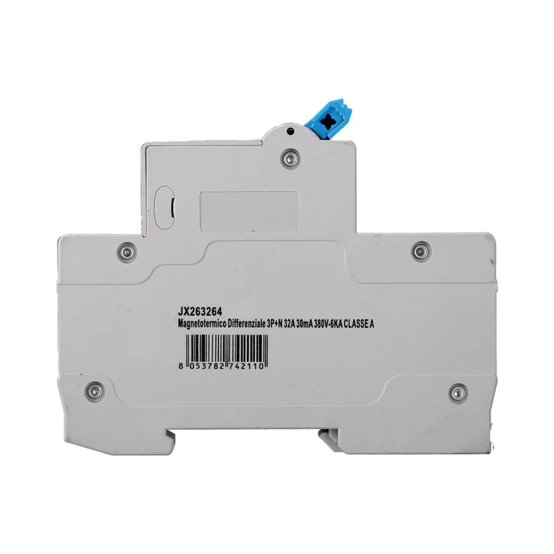 RCBO Interruttore Magnetotermico Differenziale Tipo A Curva C 3P+N 4M 6000A 30mA C32A AC 400V IP20 IEC61009-1