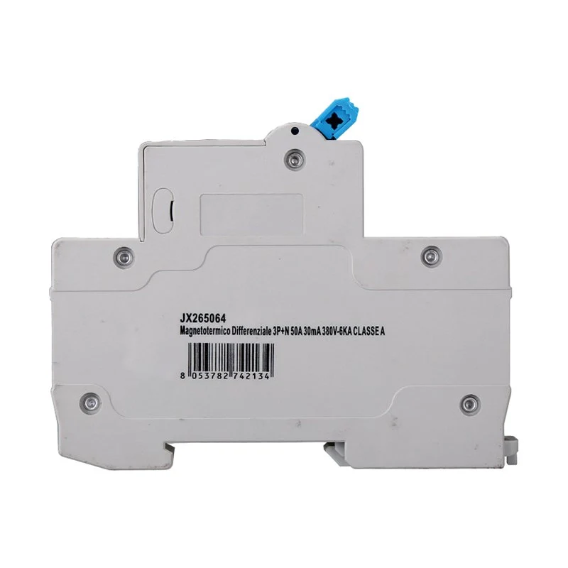 RCBO Interruttore Magnetotermico Differenziale Tipo A Curva C 3P+N 4M 6000A 30mA C50A AC 400V IP20 IEC61009-1 - Image 2