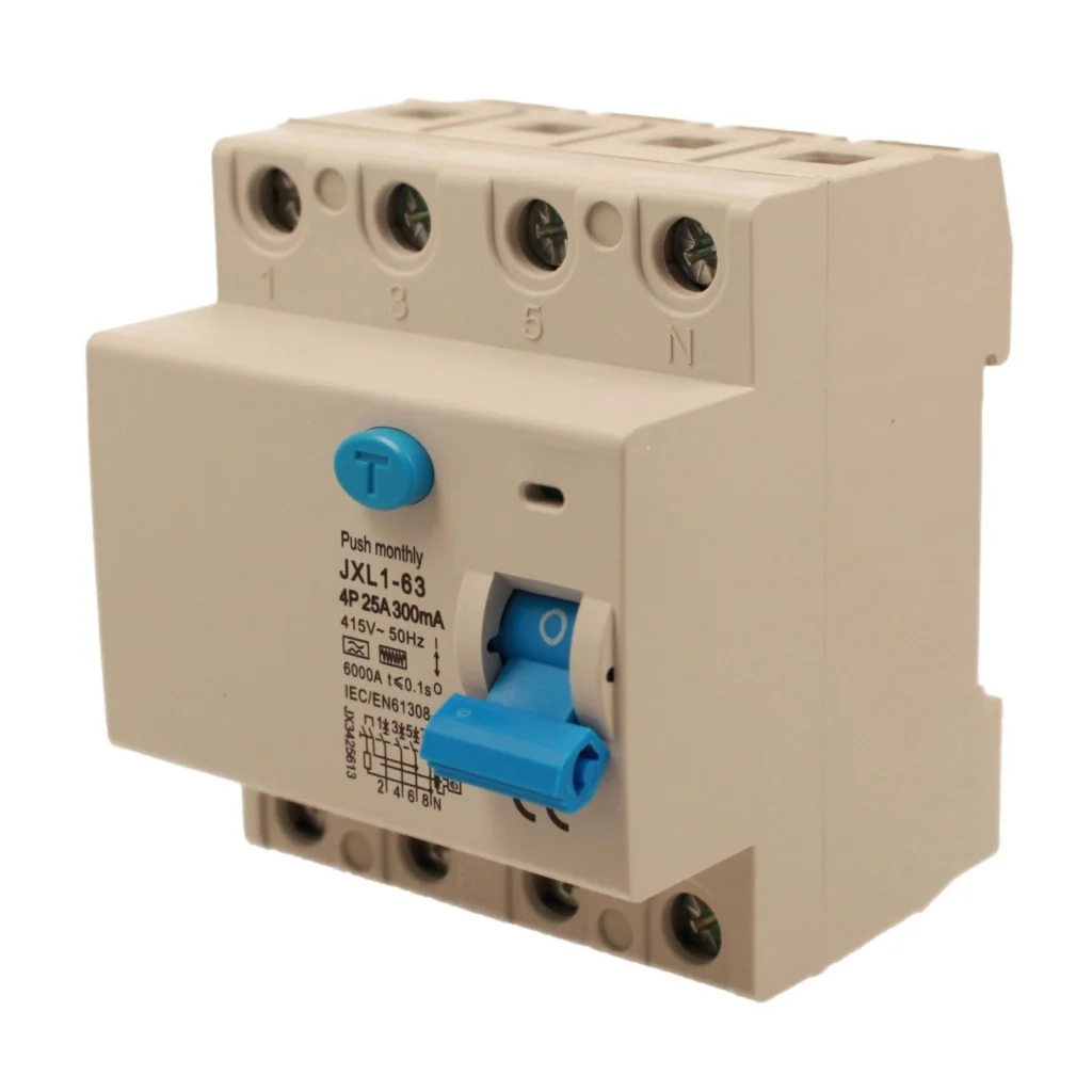 RCCB Interruttore Differenziale Puro Tipo F 3P+N 4M 6000A 300mA 25A AC 400V IP20 IEC61008-1 - Image 3
