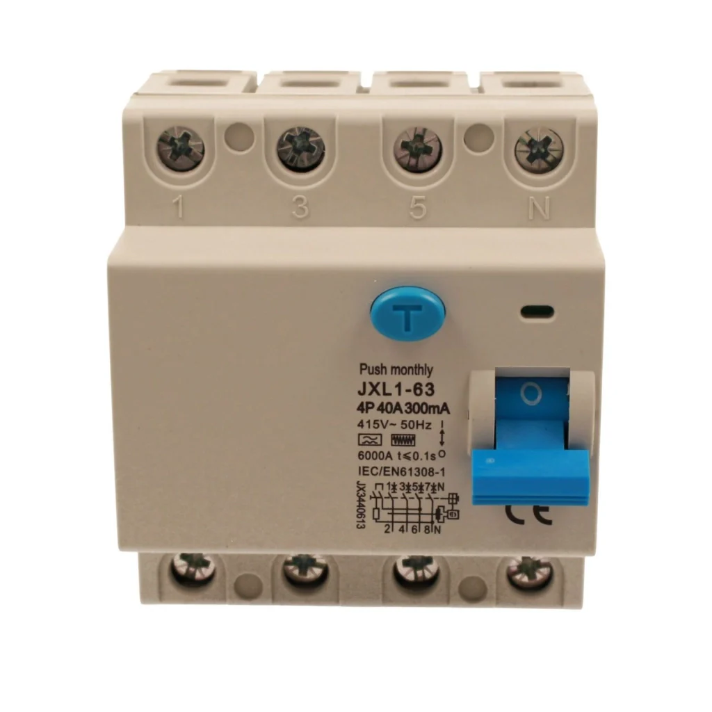 RCCB Interruttore Differenziale Puro Tipo F 3P+N 4M 6000A 300mA 40A AC 400V IP20 IEC61008-1 - Image 2