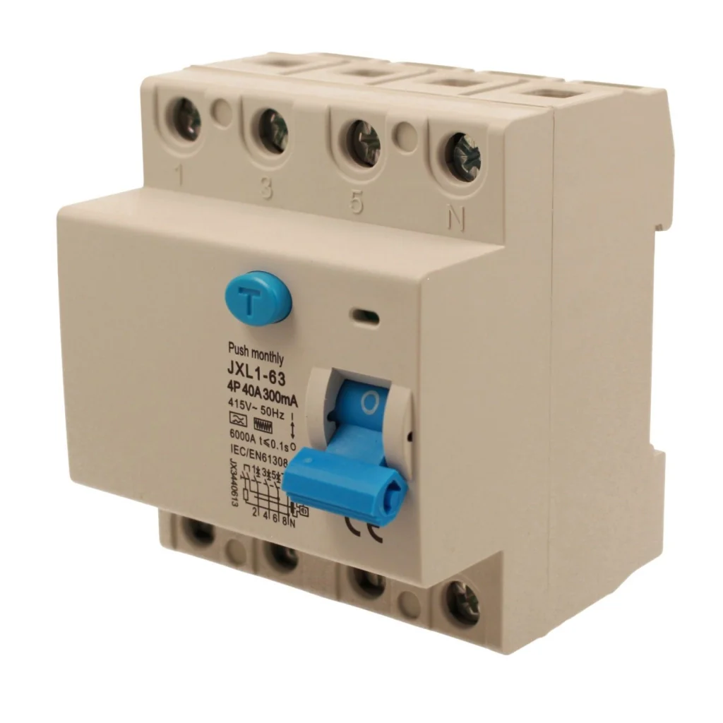 RCCB Interruttore Differenziale Puro Tipo F 3P+N 4M 6000A 300mA 40A AC 400V IP20 IEC61008-1 - Image 3
