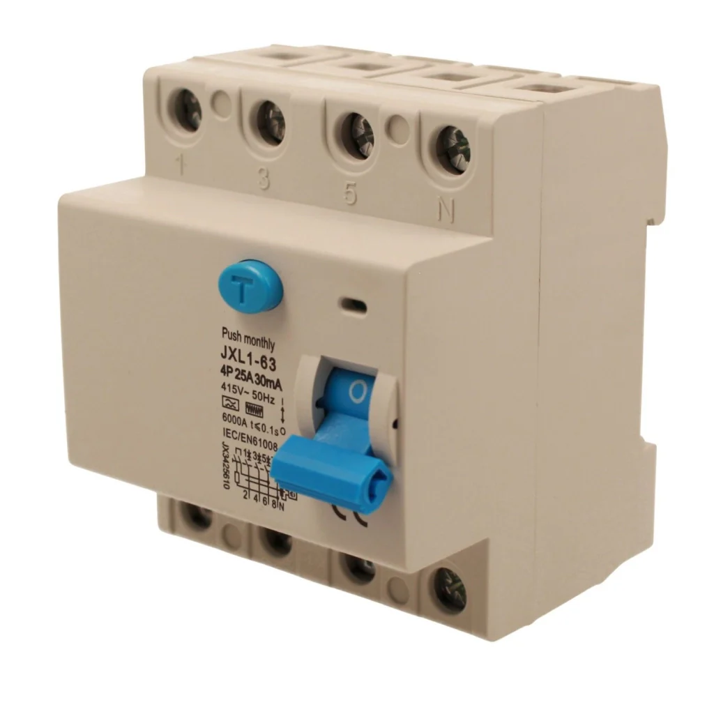 RCCB Interruttore Differenziale Puro Tipo F 3P+N 4M 6000A 30mA 25A AC 400V IP20 IEC61008-1 - Image 3