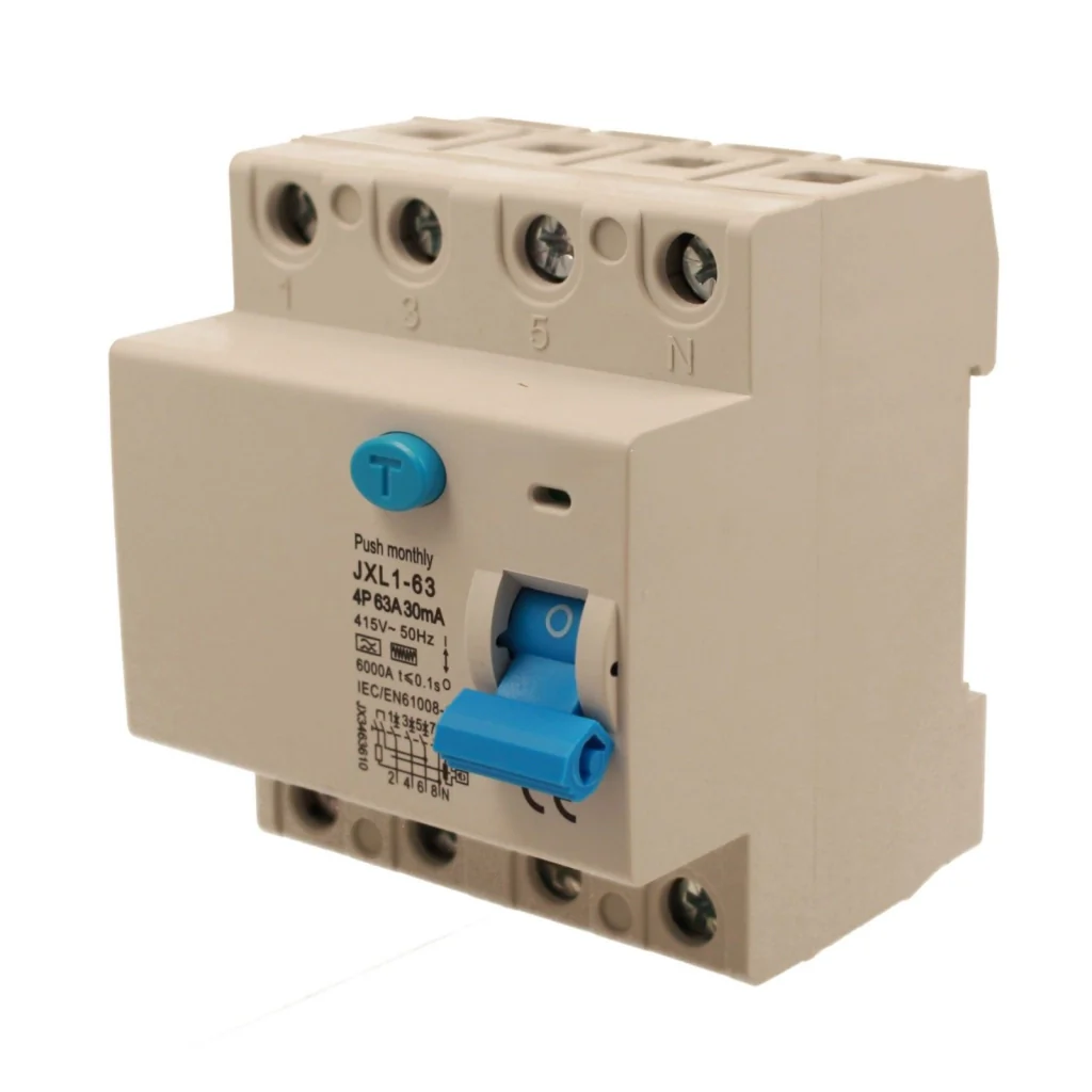 RCCB Interruttore Differenziale Puro Tipo F 3P+N 4M 6000A 30mA 63A AC 400V IP20 IEC61008-1 - Image 3